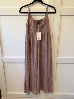 Dusty Mauve Spaghetti Strap ‘Away from my heart midi dress’